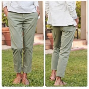 Frank & Eileen Wicklow Pant Italian Chino Performance Twill Sage Green Size 12